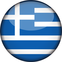greece flag 3d round icon 256